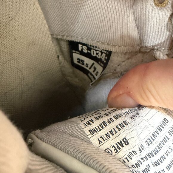 BAPE Black & White Star Sneakers Size Men's 5.5/ Women's 7.5 - Picture 11 of 12